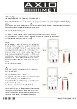 Предварительный просмотр 4 страницы AXIOMET AX-101B Operation Manual