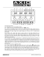 Предварительный просмотр 4 страницы AXIOMET AX-3003L-3 User Manual