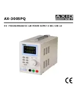 Предварительный просмотр 1 страницы AXIOMET AX-3005PQ Manual