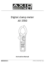 Preview for 1 page of AXIOMET AX-3550 Instruction Manual