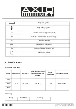 Preview for 6 page of AXIOMET AX-3550 Instruction Manual