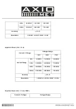 Preview for 8 page of AXIOMET AX-3550 Instruction Manual