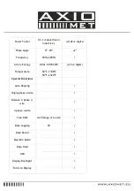 Preview for 11 page of AXIOMET AX-3550 Instruction Manual