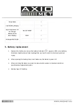 Preview for 12 page of AXIOMET AX-3550 Instruction Manual