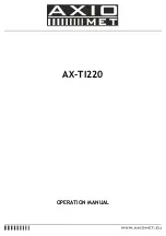 Preview for 1 page of AXIOMET AX-TI220 Operation Manual