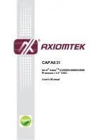 Preview for 2 page of AXIOMTEK CAPA831 User Manual