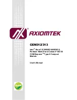 Предварительный просмотр 1 страницы AXIOMTEK CEM312 User Manual