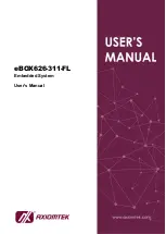 Preview for 1 page of AXIOMTEK eBOX626-311-FL User Manual