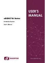 AXIOMTEK eBOX671A Series User Manual предпросмотр