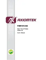 AXIOMTEK FDK191-832 User Manual preview