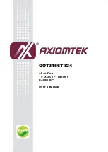 AXIOMTEK GOT3156T-834 User Manual предпросмотр