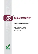 Preview for 1 page of AXIOMTEK GOT3187W-832-PCT User Manual