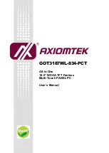 AXIOMTEK GOT3187WL-834-PCT Owner'S Manual preview