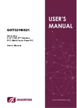 AXIOMTEK GOT321W-521 User Manual предпросмотр