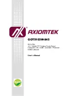 Preview for 1 page of AXIOMTEK GOT5103W-845 User Manual