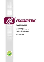 Preview for 1 page of AXIOMTEK GOT610-837 User Manual