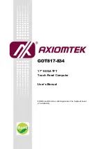 Предварительный просмотр 1 страницы AXIOMTEK GOT817-834 User Manual