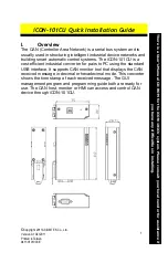 AXIOMTEK icon-101CU Quick Installation Manual предпросмотр