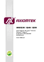 AXIOMTEK IMB523 User Manual предпросмотр