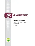 AXIOMTEK MANO111 Series User Manual preview