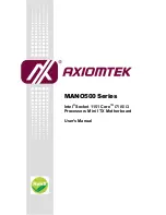 Предварительный просмотр 1 страницы AXIOMTEK MANO500 Series User Manual