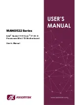 AXIOMTEK MANO522 Series User Manual предпросмотр