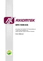 AXIOMTEK MPC153-834 User Manual preview