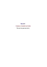 Preview for 1 page of AXIOMTEK NA-401 Hardware Installation Manual