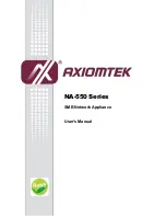 Preview for 1 page of AXIOMTEK NA-550 Series User Manual