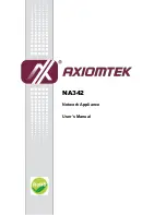 Preview for 1 page of AXIOMTEK NA342 User Manual