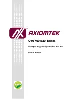 AXIOMTEK OPS700-520 Series User Manual предпросмотр