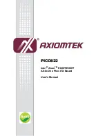 AXIOMTEK PICO822 User Manual preview