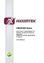 Preview for 1 page of AXIOMTEK SBC81206 Series User Manual