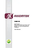 Preview for 1 page of AXIOMTEK SHB100 User Manual