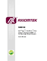 Preview for 1 page of AXIOMTEK SHB102 Series User Manual