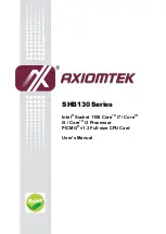 Предварительный просмотр 1 страницы AXIOMTEK SHB130 Series User Manual