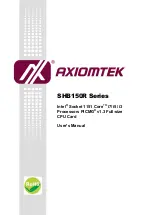 AXIOMTEK SHB150R Series User Manual preview