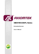 Preview for 1 page of AXIOMTEK tBOX100-838-FL Series User Manual