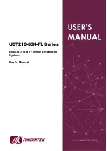 Предварительный просмотр 1 страницы AXIOMTEK UST210-83K-FL Series User Manual