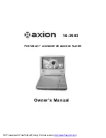 Axion 16-3903 Owner'S Manual preview