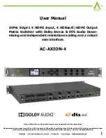 Preview for 1 page of Axion AC-AXION-4 User Manual