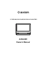 Preview for 1 page of Axion AXN-6091 Owner'S Manual