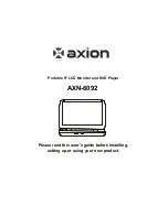 Axion AXN-6092 User Manual preview