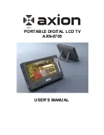 Preview for 1 page of Axion AXN-8705 User Manual