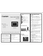 Preview for 1 page of Axion AXN-9704 User Manual