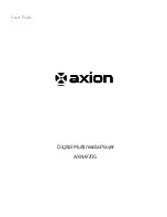 Axion AXN-9705 User Manual preview