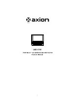 Preview for 1 page of Axion LMD-5708 Owner'S Manual