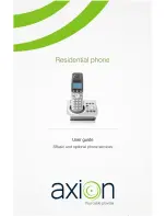 Axion Residential phone User Manual preview