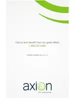 Preview for 22 page of Axion Residential phone User Manual