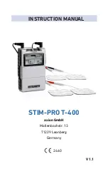 Axion STIM-PRO T-400 Instruction Manual preview